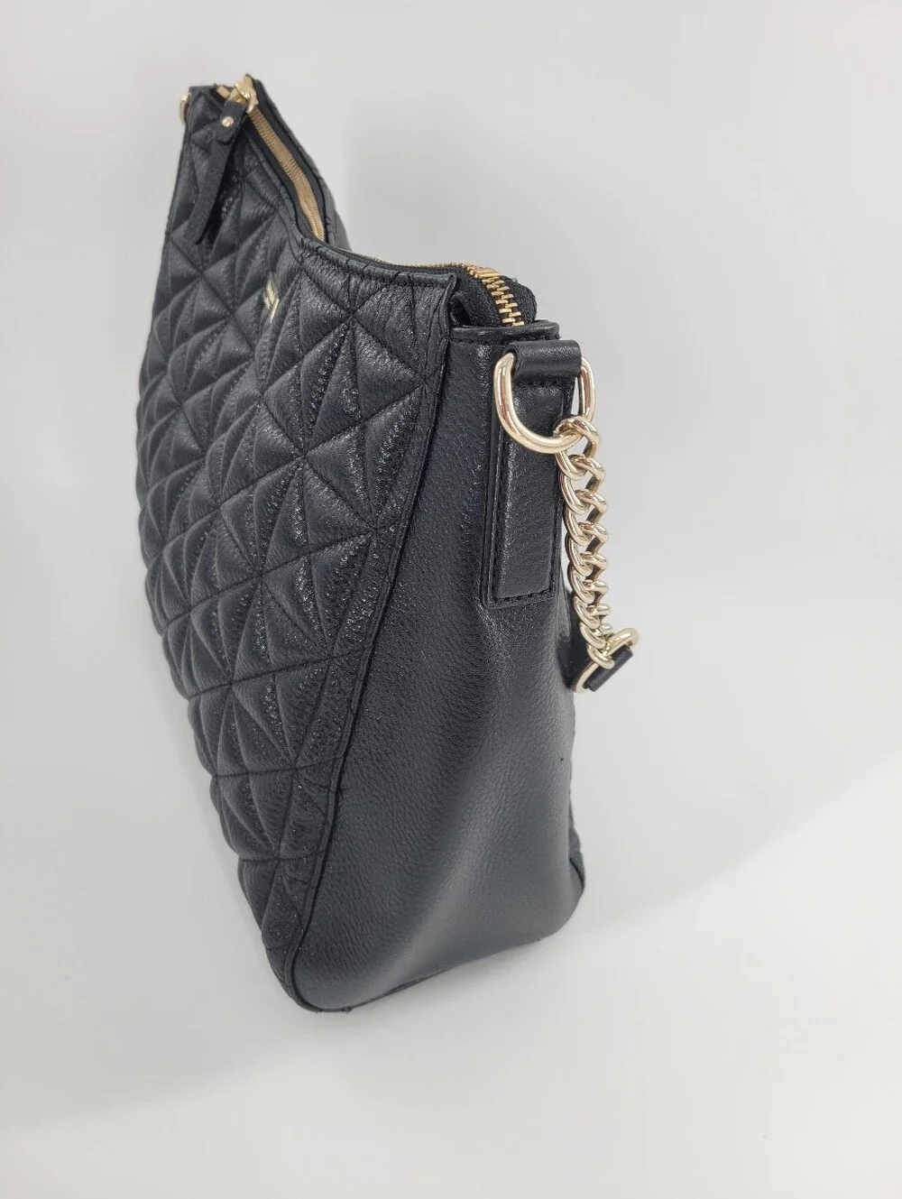 Kate Spade Aurelia Whitaker Place Quilted Black Leather Hobo Bag